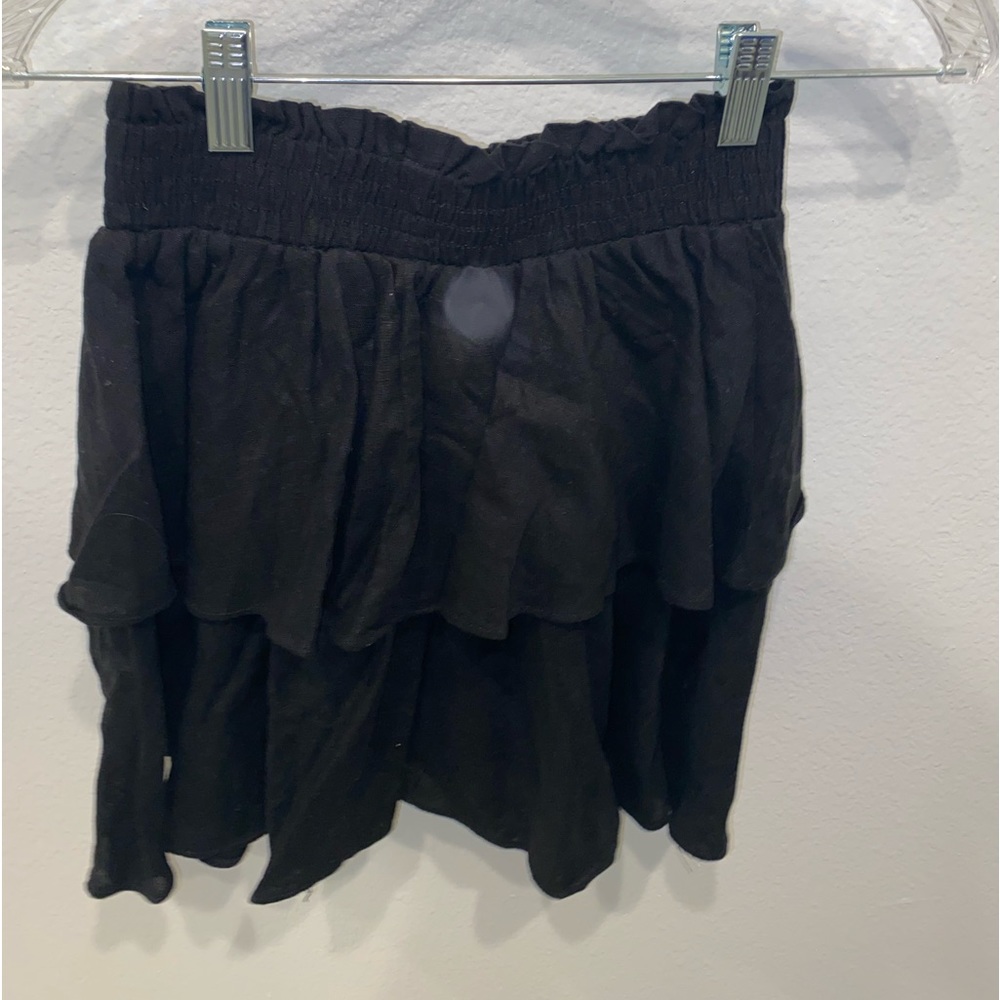 Princess Polly Black Ruffle Skirt